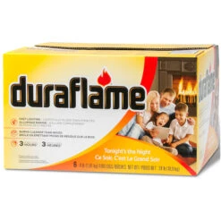 Duraflame Wax Log Burns Up To 3 Hours Fast Lighting 6 Per Box X 4 Lb