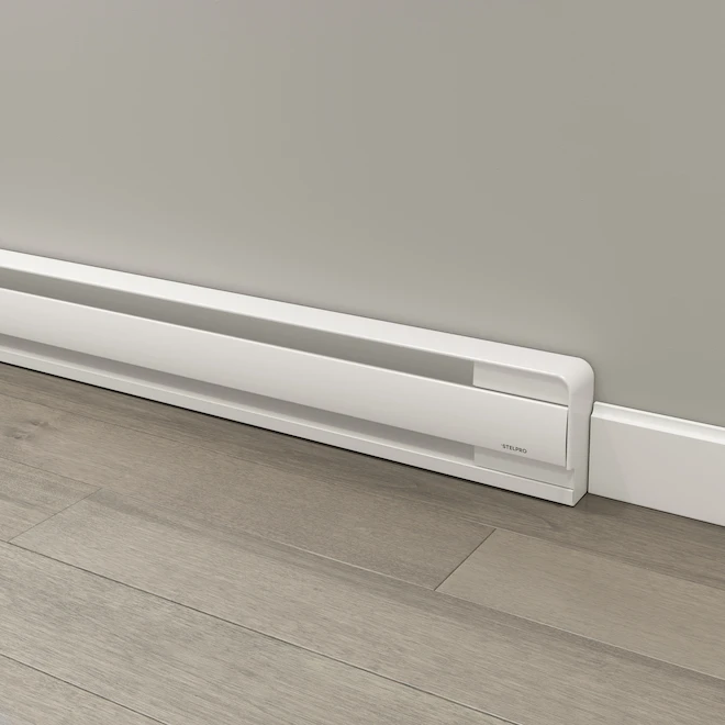 Stelpro Brava 1250 W 57-in Round Corner White Metal Baseboard Heater 5 Stelpro Brava 1250 W 57-in Round Corner White Metal Baseboard Heater - Image 3