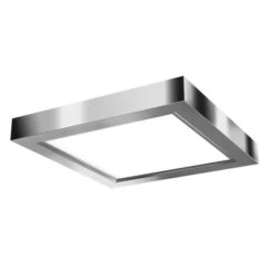 Broan Decorative Square Ventilation Fan-Light For Bathrooms - 110-CFM - Chrome