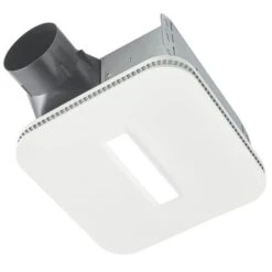 Broan Room Side Clean Cover Exhaust Fan With LED Light - 80 CFM - 0.7 Sone