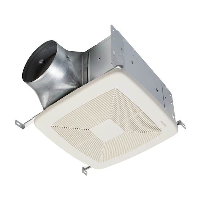 Broan QTDC Bathroom Exhaust Fan - Selectable Airflow 110 To 150 CFM - White 3 Broan QTDC Bathroom Exhaust Fan - Selectable Airflow 110 To 150 CFM - White