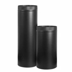 Imperial Stove Pipe - 24-Gauge Steel - 8" X 12" - Black
