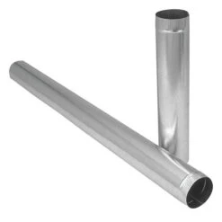 Imperial Round Pipe - 7-in X 60-in - 28-Gauge Galvanized Steel