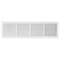 Imperial Sidewall Return Air Grille - Steel - White - 24-in W X 8-in H X 1/8-in Wall Projection