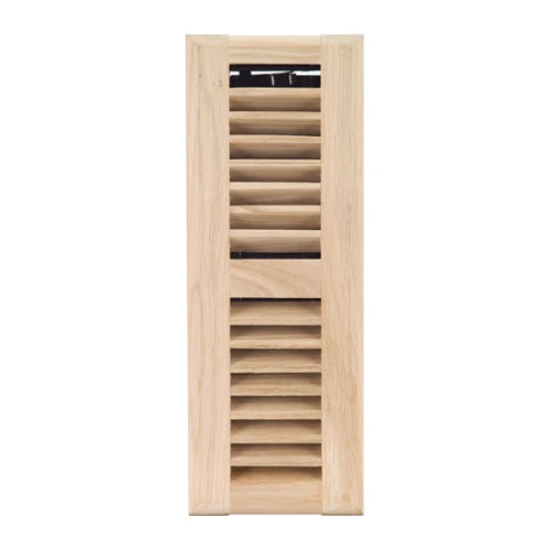Imperial Unfinished Louvered Floor Registers - Solid Oak - Sanded - 4-in H X 10-in W 3 Imperial Unfinished Louvered Floor Registers - Solid Oak - Sanded - 4-in H X 10-in W