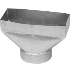 Imperial 3.25-in X 10-in X 5-in Galvanized Steel Straight Register Duct Boot