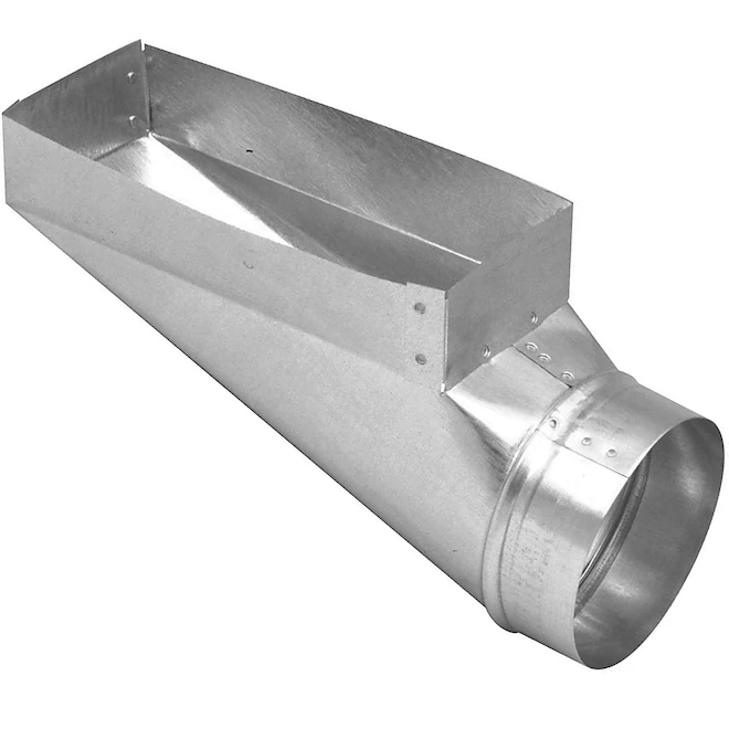 Imperial Galvanized Steel End Boot For Register 4-in X 10-in X 6-in 3 Imperial Galvanized Steel End Boot For Register 4-in X 10-in X 6-in