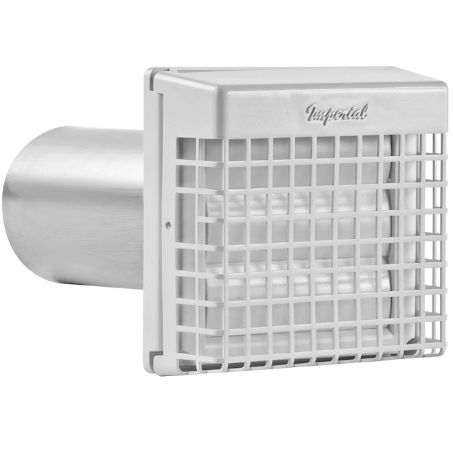 Imperial 4-in Dia Plastic Dryer Vent Hood Cap 3 Imperial 4-in Dia Plastic Dryer Vent Hood Cap
