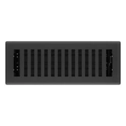 Imperial Signature 1-Pack Black Floor Register (Duct Opening: 3-in X 10-in ; Outside: 1.38-in X 4.25-in)