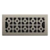 Imperial Collection 1-Pack Silver Floor Register (Duct Opening: 4-in X 10-in ; Outside: 1.38-in X 5.25-in) -Napoleon Shop 12245491 L