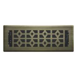 IMPERIAL 3-in X 10-in Vintage Brass Templar Steel Floor Register -Napoleon Shop 12245504 L