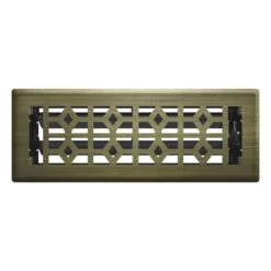 IMPERIAL 3-in X 10-in Vintage Brass Templar Steel Floor Register -Napoleon Shop 12245504b L