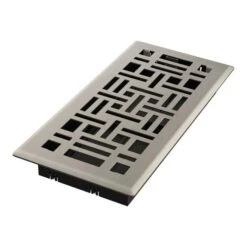 IMPERIAL 4-in X 10-in Brushed Nickel Arts And Crafts Steel Floor Register MPK3 -Napoleon Shop 12245523c L