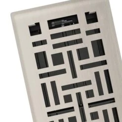 IMPERIAL 4-in X 10-in Brushed Nickel Arts And Crafts Steel Floor Register MPK3 -Napoleon Shop 12245523d L