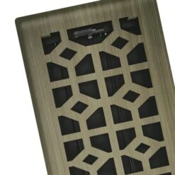 IMPERIAL 4-in X 10-in Vintage Brass Templar Steel Floor Register -Napoleon Shop 12245525d L