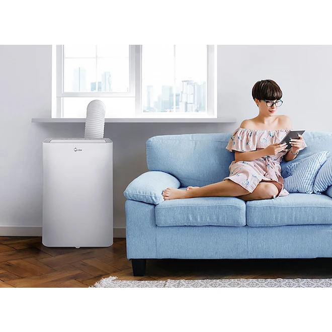 Midea Portable Smart Air Conditioner - 12,000-BTU (SACC 7,200-BTU) - 300-sq. Ft. - White 4 Midea Portable Smart Air Conditioner - 12,000-BTU (SACC 7,200-BTU) - 300-sq. Ft. - White - Image 2