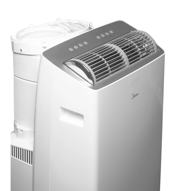 Midea Portable Inverter Air Conditioner - 14,000-BTU (SACC 12,000-BTU) - 550-sq. Ft. - White And Grey 6 Midea Portable Inverter Air Conditioner - 14,000-BTU (SACC 12,000-BTU) - 550-sq. Ft. - White And Grey - Image 4