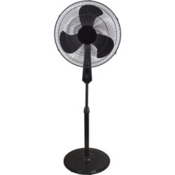 Utilitech Stand Fan - 18-in 3-Speed Black