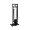 Style Selections Fireplace Tool Set - Steel - Black - 4 Pieces -Napoleon Shop 30736521 L