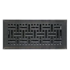 Accord Select Wicker Oil-Rubbed Bronze Steel Floor Register (Rough Opening: 10-in X 3-in; Actual: 11.5-in X 4.5-in) 9 Accord Select Wicker Oil-Rubbed Bronze Steel Floor Register (Rough Opening: 10-in X 3-in; Actual: 11.5-in X 4.5-in) -Napoleon Shop 32105292 L