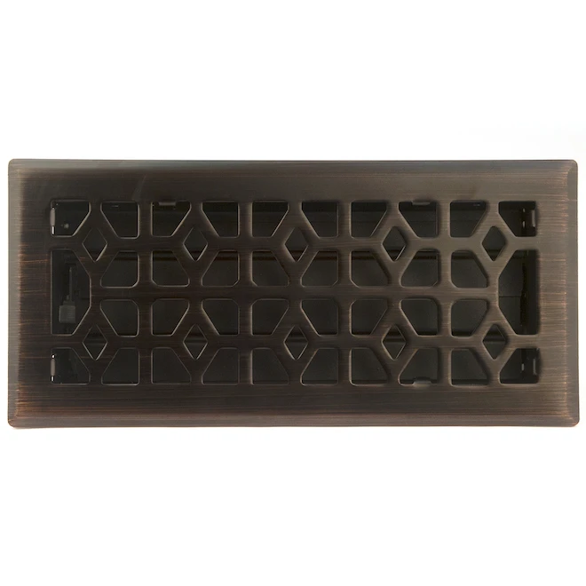 ALLEN + ROTH Accord Select 4-in X 10-in Oil-Rubbed Bronze Marquis Floor Register 6 ALLEN + ROTH Accord Select 4-in X 10-in Oil-Rubbed Bronze Marquis Floor Register - Image 4