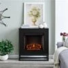 Holly & Martin Frescan 33-in W Black Fan-forced Electric Fireplace