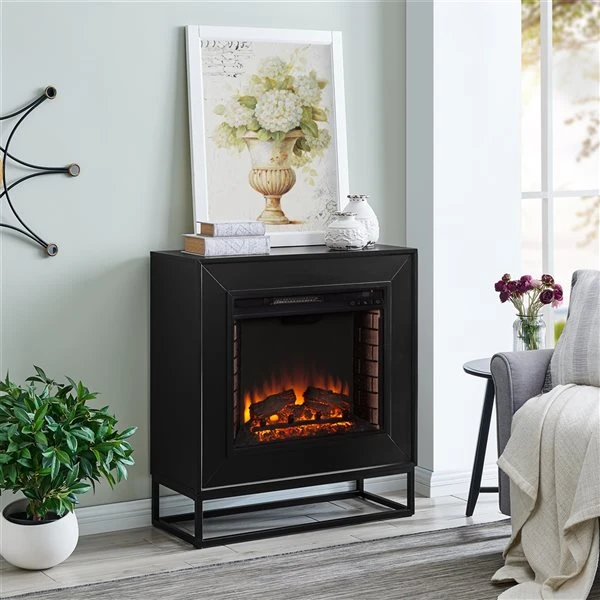 Holly & Martin Frescan 33-in W Black Fan-forced Electric Fireplace 6 Holly & Martin Frescan 33-in W Black Fan-forced Electric Fireplace - Image 4