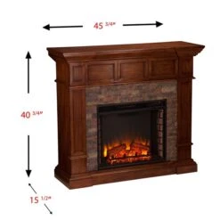 Southern Enterprises Ryland 45.75-in W Dark Oak With Faux Stone Fan-forced Electric Fireplace 9 Southern Enterprises Ryland 45.75-in W Dark Oak With Faux Stone Fan-forced Electric Fireplace -Napoleon Shop 330949599 AlternateImage3 l