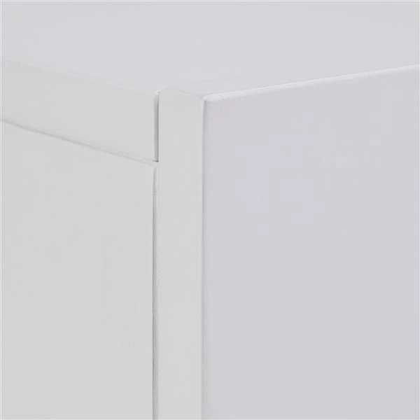 Southern Enterprises Gretha 44-in W White With Stainless Steel Fan-forced Smart Electric Fireplace 3 Southern Enterprises Gretha 44-in W White With Stainless Steel Fan-forced Smart Electric Fireplace