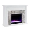 Southern Enterprises Plery White And Grey 50-in W Marble Fan-forced Electric Fireplace -Napoleon Shop 330949837 MainImage 001 l