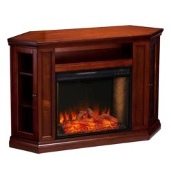 Southern Enterprises Jedor 48-in W Mahogany Brown Fan-forced Smart Electric Fireplace 10 Southern Enterprises Jedor 48-in W Mahogany Brown Fan-forced Smart Electric Fireplace -Napoleon Shop 330949842 MainImage 001 l