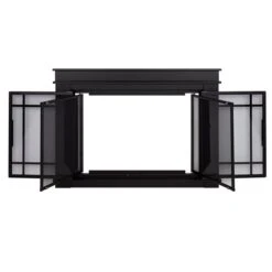 Pleasant Hearth Filmore Midnight Black Large Cabinet-style Smoked Tempered Glass Fireplace Doors -Napoleon Shop 330951921 AlternateImage2 l