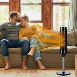 Costway 1500 W Ceramic Flat Panel Indoor Oscillating Electric Pedestal Space Heater -Napoleon Shop 330962403 AlternateImage2 l