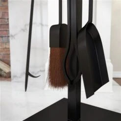 Southern Enterprises Jandi Black And Gold Iron Fireplace Tool Set - 4 Pieces -Napoleon Shop 330968784 AlternateImage4 l