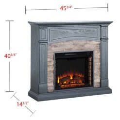 Southern Enterprises Sacone 45 3/4-in Slate-Grey Electric Fireplace With Media Storage 10 Southern Enterprises Sacone 45 3/4-in Slate-Grey Electric Fireplace With Media Storage -Napoleon Shop 330968925 AlternateImage3 l