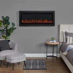 Real Flame 49” Wall Mounted/Recessed Electric Fireplace 9 Real Flame 49” Wall Mounted/Recessed Electric Fireplace -Napoleon Shop 330972050 AlternateImage2 l