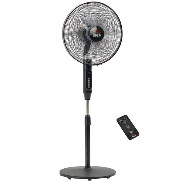 HomCom 17.75-in 3-speed Indoor Black Oscillation Stand Fan 6 HomCom 17.75-in 3-speed Indoor Black Oscillation Stand Fan - Image 4