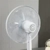HomCom 17.75-in 3-speed Indoor White Oscillation Stand Fan