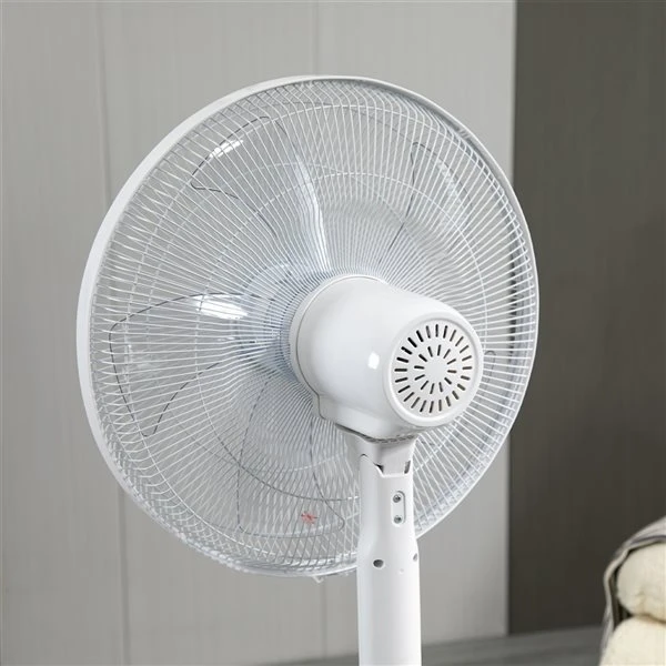 HomCom 17.75-in 3-speed Indoor White Oscillation Stand Fan 3 HomCom 17.75-in 3-speed Indoor White Oscillation Stand Fan