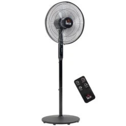 HomCom Indoor 17.75-in 3-speed Black Oscillation Stand Fan 9 HomCom Indoor 17.75-in 3-speed Black Oscillation Stand Fan -Napoleon Shop 330982054 MainImage 001 l