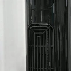 HomCom Indoor 12.5-in 3-speed Black Oscillation Tower Fan