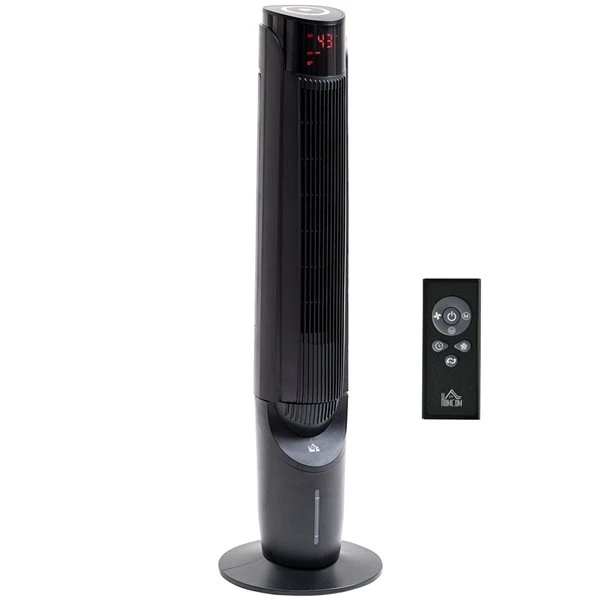 Homcom 12.5-in 3-speed Black Indoor Oscillation Tower Fan 4 Homcom 12.5-in 3-speed Black Indoor Oscillation Tower Fan - Image 2
