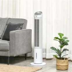 HomCom 11.75-in 3-speed White Indoor Oscillation Tower Fan 9 HomCom 11.75-in 3-speed White Indoor Oscillation Tower Fan -Napoleon Shop 330989479 AlternateImage1 l