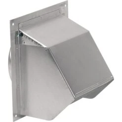Broan-NuTone Aluminum Wall Cap For 6-in Round Duct With Backdraft Damper And Bird Screen