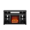 Ameriwood Home Black TV Stand With Fan-forced Electric Fireplace For TVs Up To 55-in -Napoleon Shop 331009187 AlternateImage2 l