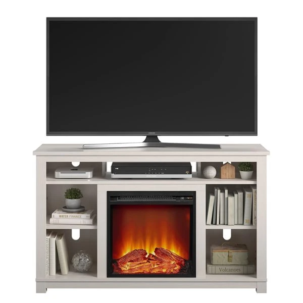 Ameriwood Home Ivory Pine TV Stand With Fan-forced Electric Fireplace For TVs Up To 55-in 7 Ameriwood Home Ivory Pine TV Stand With Fan-forced Electric Fireplace For TVs Up To 55-in - Image 5
