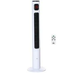 HomCom 46-in 3-Speed Indoor White Oscillation Tower Fan With Remote Control -Napoleon Shop 331025386 MainImage 001 l