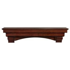 Pearl Mantels 48-in W X 12-in H X 9.5-in D Distressed Cherry Pine Wood Mantel Shelf