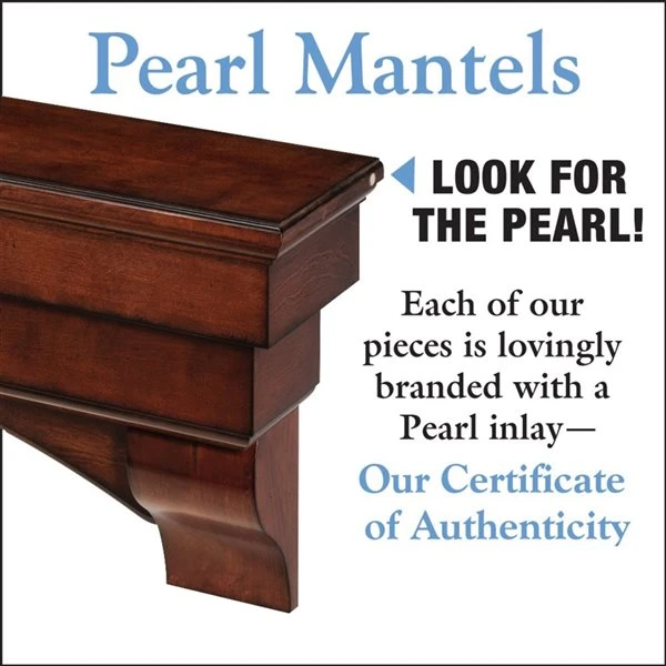 Pearl Mantels 72-in W X 15-in H X 10-in D Distressed Cherry Pine Wood Mantel Shelf 4 Pearl Mantels 72-in W X 15-in H X 10-in D Distressed Cherry Pine Wood Mantel Shelf - Image 2