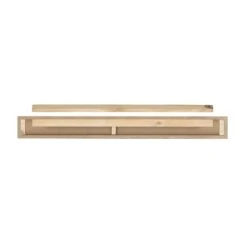 Pearl Mantels 72-in W X 5-in H X 9-in D Crisp White Pine Wood Mantel Shelf